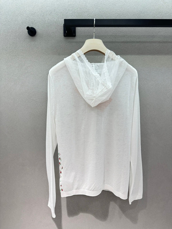 Miu Miu Cardigan White in Tencel 305872