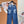 Chanel 26 Double C Logo Straight Leg Pants Blue in Cotton 298254