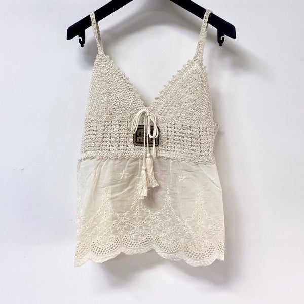 Miu Miu Camisole Ivory in Cotton Nitrile 305862