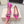 Mach & Mach 26SS Rhinestone Bow Flats Pink in Silk 722451