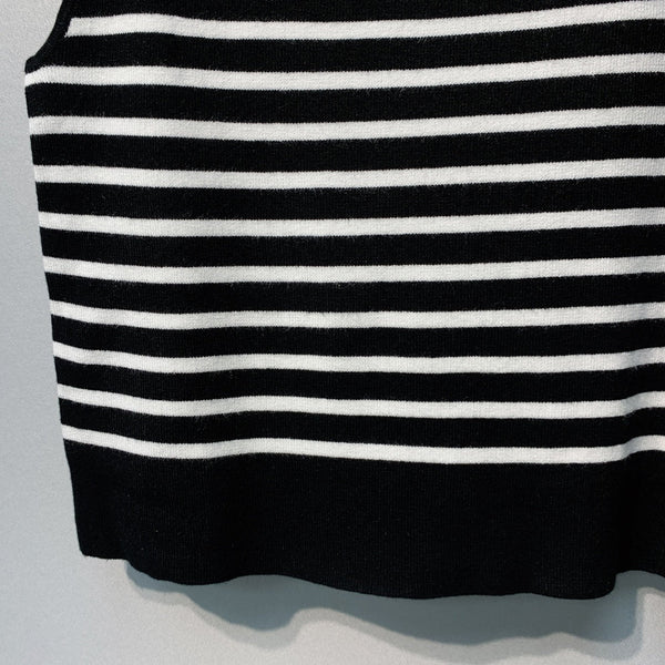 CD 26 Dior Striped Knit Vest Black in Knit 371444