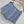 Loewe 26 Lace-up  Skirt Blue in YB Twill Cotton Denim 375337