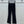 Chanel Webbing Letter Flare Pants Black in Rayon  376052