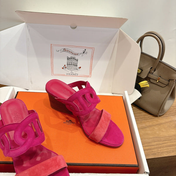 HM  Sandal 60 Pink in Suede 743973