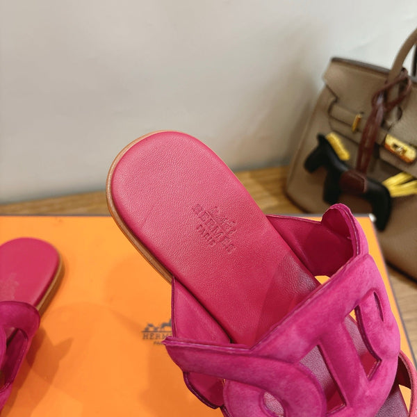 HM  Sandal Pink in Suede 743982