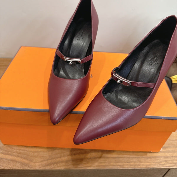 HM 26 Majeste 85 Pump Burgundy in Cowhide 744013