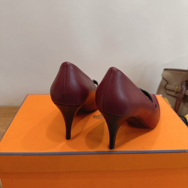 HM 26 Majeste 85 Pump Burgundy in Cowhide 744013