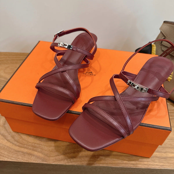 HM  June Sandal Burgundy in Cowhide 744050