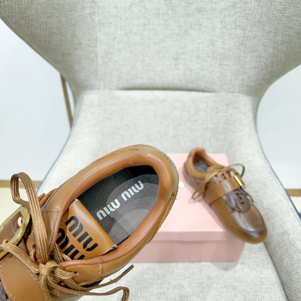 Miu 26 Sneaker Brown in Sheepskin 747378