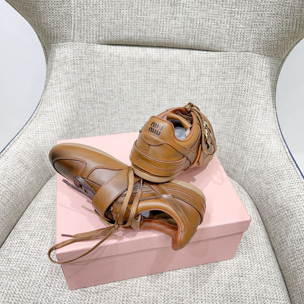 Miu 26 Sneaker Brown in Sheepskin 747378