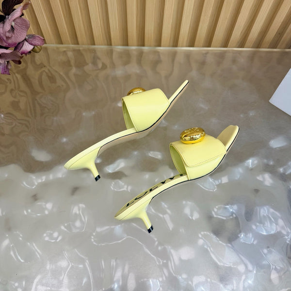 Loew 26 Sandal 45 Lemon Yellow in Cowhide 749384