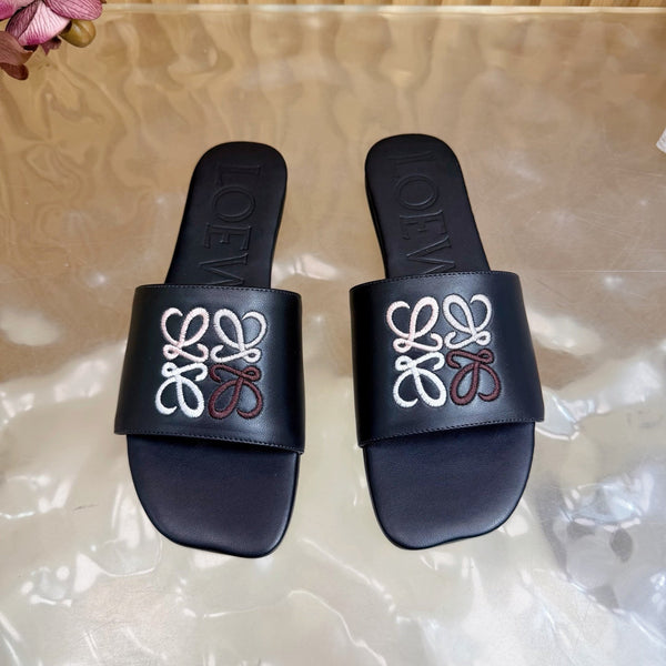 Loew Sandal Black in Sheepskin 749334