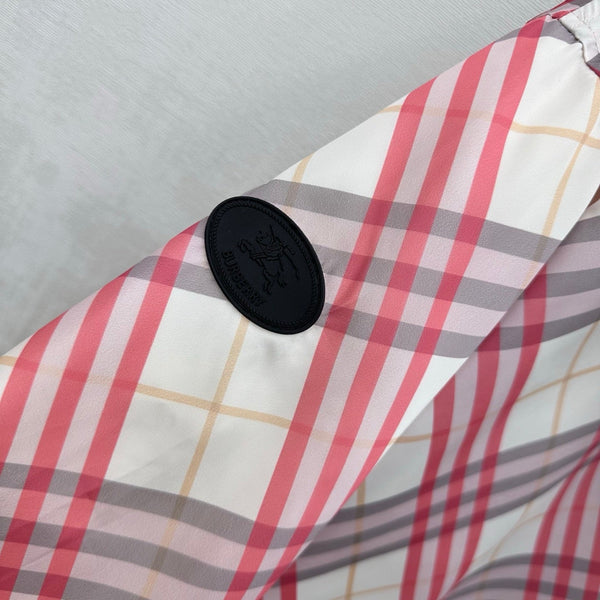 BBR Hooded Check Jacket Pink in Polyester 378873