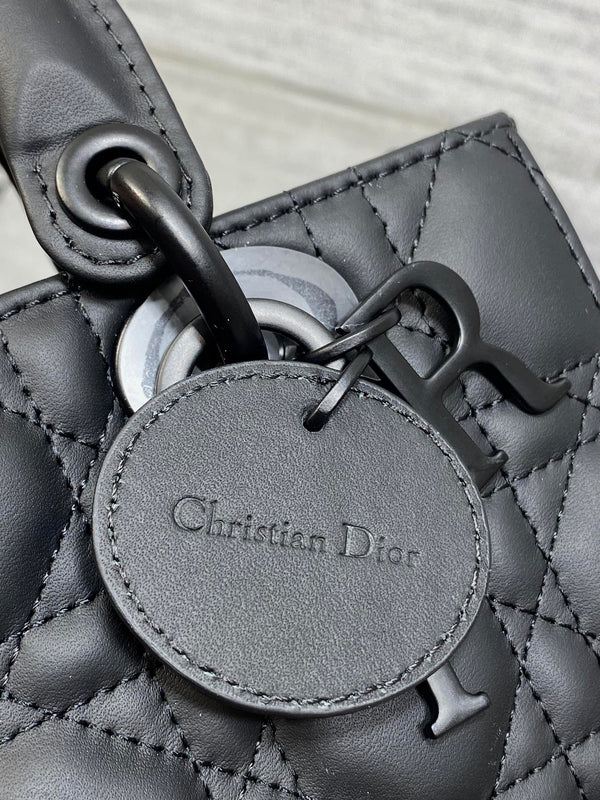 CD Lady D-Joy 19cm Black in Lambskin 286388