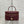 CD Bow-embellished Cosmetic Bag 17.5 Burgundy in Lambskin 286416
