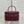 CD Bow-embellished Cosmetic Bag 17.5 Burgundy in Lambskin 286416