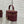 CD Bow-embellished Cosmetic Bag 17.5 Burgundy in Lambskin 286416