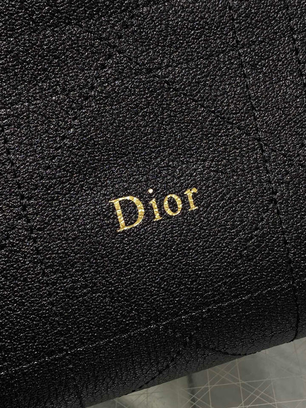 CD Diorly Bag 31.5cm Black in Cowhide 286592