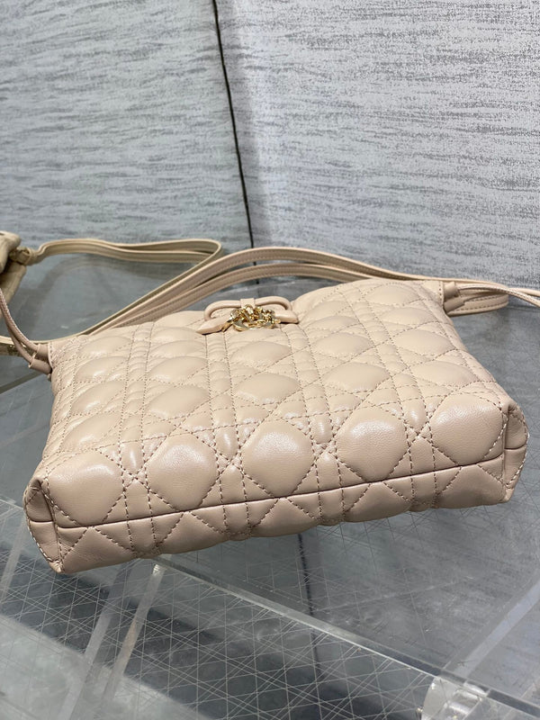 CD Dior Adiorable Bag 22cm Beige in Quilted Leather 286639