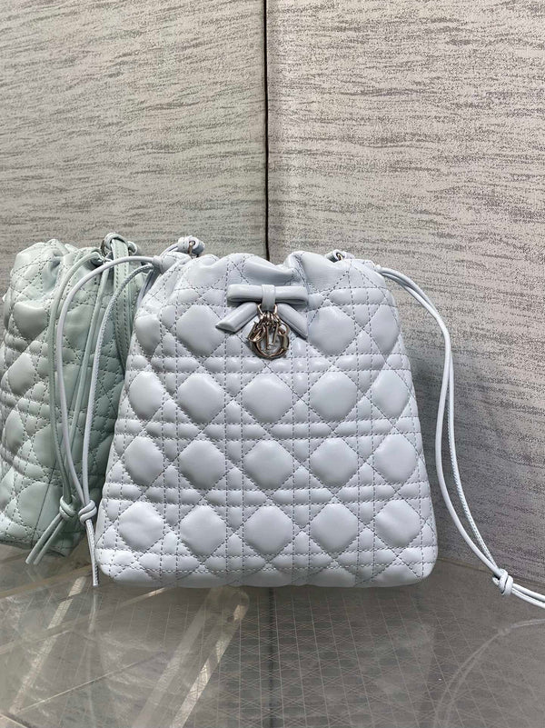 CD Dior Adiorable Bag 22cm Light Blue in Quilted Leather 286643