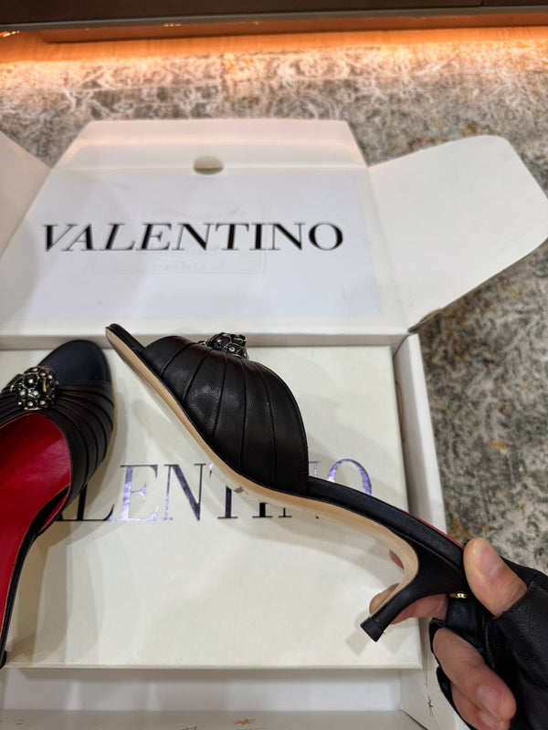 VT Sandal 55mm Black in Cowhide 755975