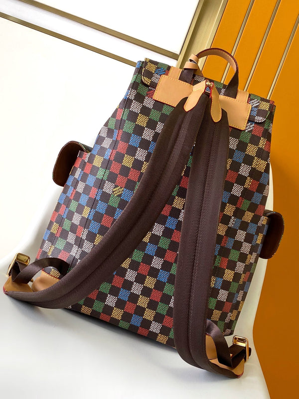 LV Christopher Backpack Colorfull in Monogram Canvas 286774