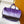LV Keepall 45 Travel Bag Purple Gradient in Monogram coated Canvas 287223