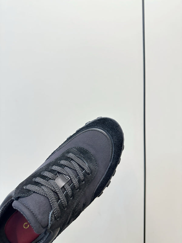 CC 26S Baseball Shoes Black in Suede and cotton Panels 771238
