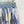 CD 26 Printed Elastic Waist Midi Skirt Blue in Polyester