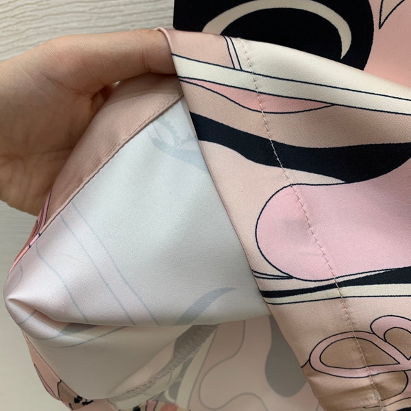 Pucc Orchidee-Print Camisole Top And Wide-Leg Pants Light Pink Satin