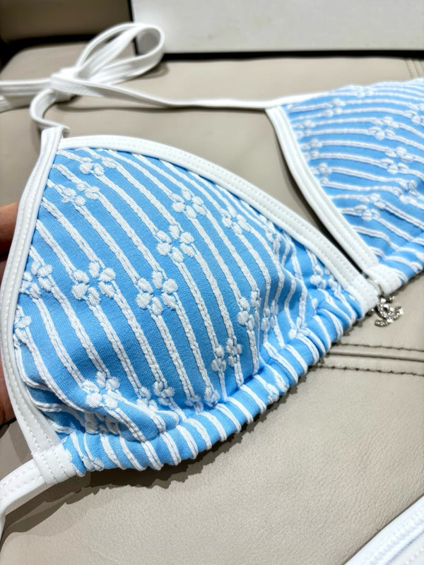CC Bikini Set in Floral Print Blue 289857