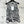 CC Black and White Ink Floral Print Sleeveless Vest in Acetate 387325