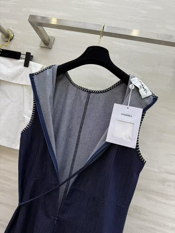 CC 26 Vintage Dress Navy Blue in Denim 388987