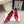 CL 26 Square Toe Lace-up Oxford Heels 85 Red in Lambskin 813302