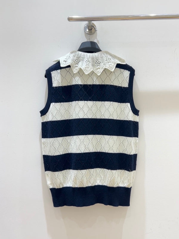 CD 2026 Knit Vest Openwork Cashmere Wool 479369
