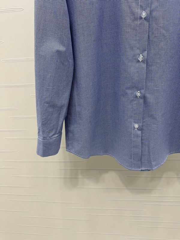Miu Peter Pan Collar Plaid Shirt Cotton 392635