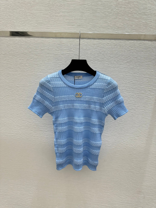 CC 2026 Striped Short-Sleeve Shirt Tencel 516741