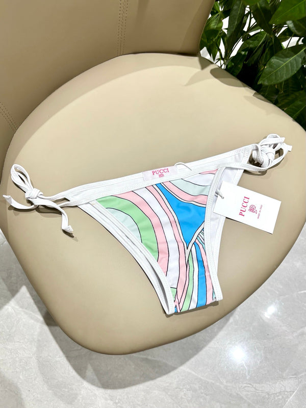 Pucci Printed Two-Piece Bikini Multicolor Cotton Blend 178600