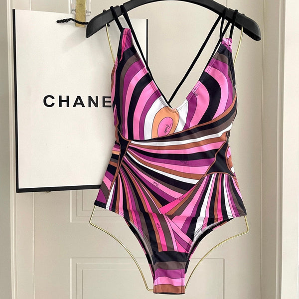 Pucci One-Piece Swimsuit Cotton Blend  882389