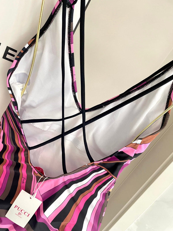 Pucci One-Piece Swimsuit Cotton Blend  882389