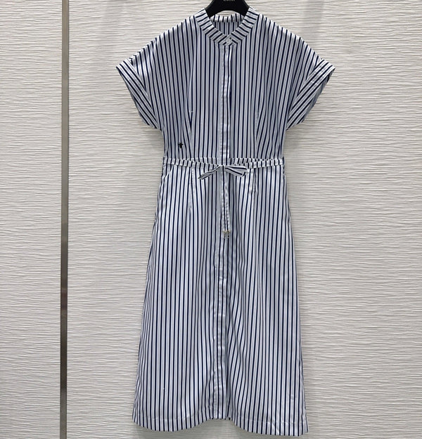 CD 2026 Dress Navy Blue mix White Polyester 392132