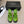 CC 26S Square-Toe Mary Jane Slingback Pumps Black Green Lambskin 835672