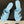 CC 26A Logo Quilted Heeled Sandals 8cm Blue Black Lambskin 834707