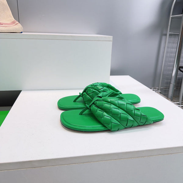 BV 26ss Thong Flip-Flops Green Leather 842948