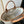 CC Deauville Tote Bag White Brown Canvas & Calfskin