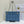 CD Small Cannage Quilted Tote Bag Blue Cowhide 158107