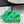 BV 26ss Thong Sandals 5cm Green TPU Rubber 858437