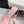 JC Mimmi Slingback Pumps Floral Appliqué 5.5cm Pink Lace 858431