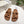 Loew Ease Monogram Slides Brown Suede Leather 881376