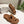 Loew Ease Monogram Slides Brown Suede Leather 881376